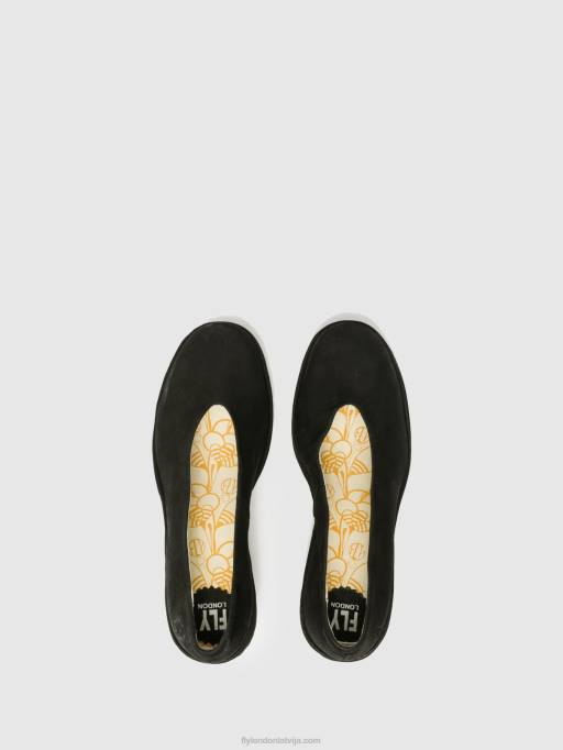 lv Fly London sievietes ķīļveida kurpes yaz melns 80JP700