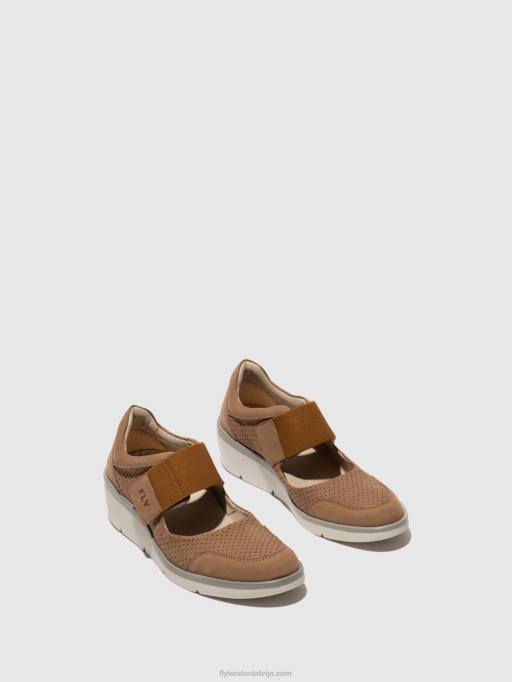lv Fly London sievietes velcro kurpes naje583 smiltis 80JP623