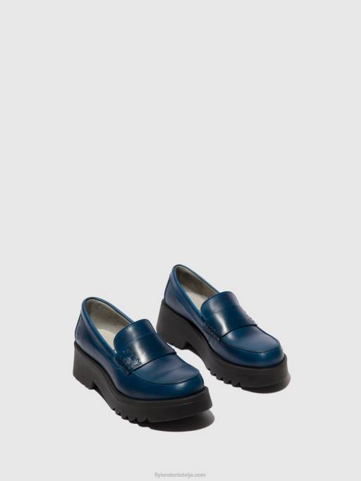 lv Fly London sievietes loafers kurpes maus791 karaliski zils 80JP675