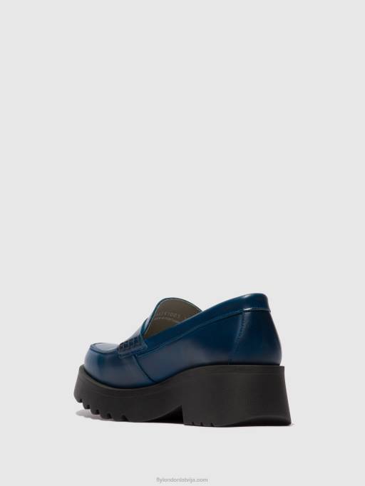 lv Fly London sievietes loafers kurpes maus791 karaliski zils 80JP675