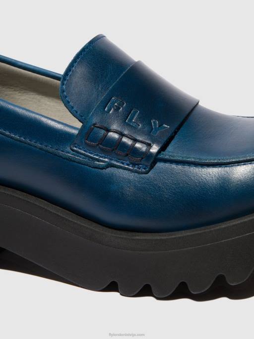 lv Fly London sievietes loafers kurpes maus791 karaliski zils 80JP675