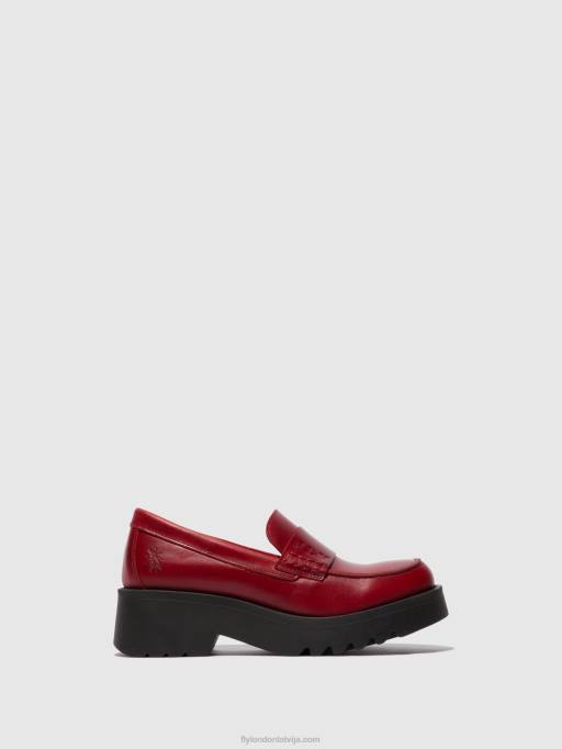 lv Fly London sievietes loafers kurpes maus791 sarkans 80JP674