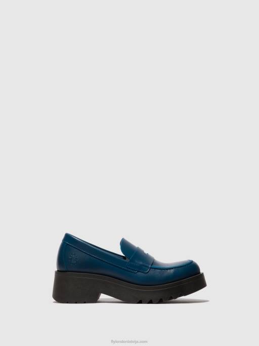 lv Fly London sievietes loafers kurpes moat948 zils 80JP652