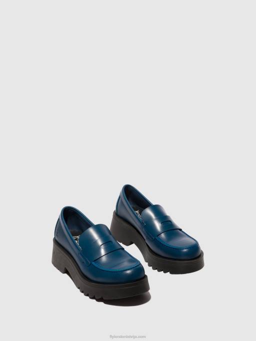 lv Fly London sievietes loafers kurpes moat948 zils 80JP652