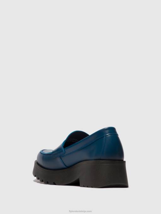 lv Fly London sievietes loafers kurpes moat948 zils 80JP652