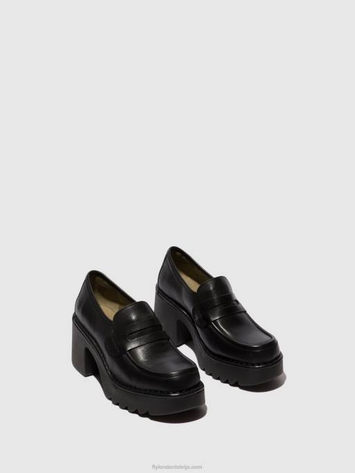 lv Fly London sievietes loafers kurpes muly252 melns 80JP676
