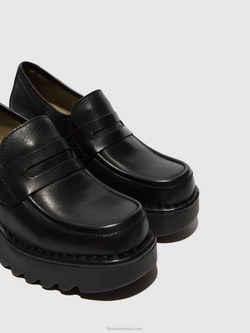 lv Fly London sievietes loafers kurpes muly252 melns 80JP676