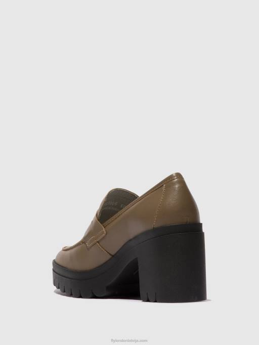 lv Fly London sievietes loafers kurpes toky803 taupe 80JP673