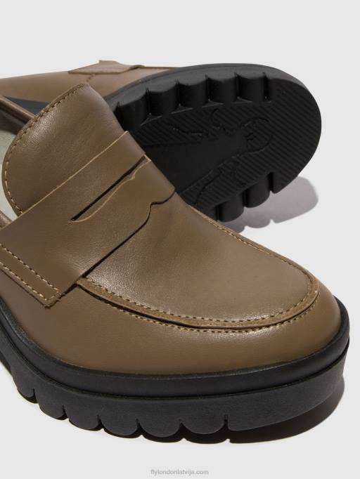 lv Fly London sievietes loafers kurpes toky803 taupe 80JP673