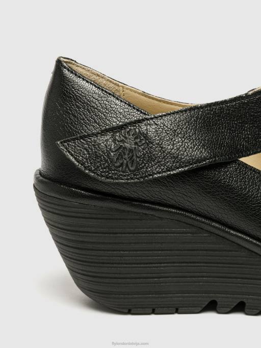 lv Fly London sievietes Mary Jane kurpes yasi682 uzpūtenis melns 80JP696