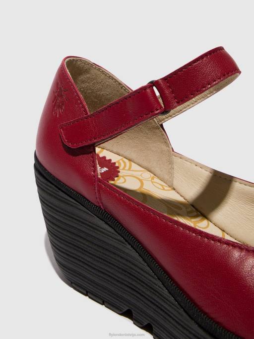 lv Fly London sievietes Mary Jane kurpes yawo345 sarkans 80JP669