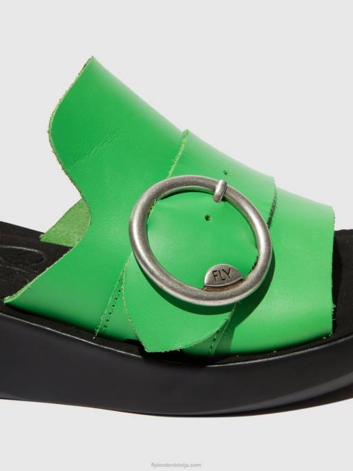 lv Fly London sievietes sprādzes mūļi beyd925 avokado 80JP377