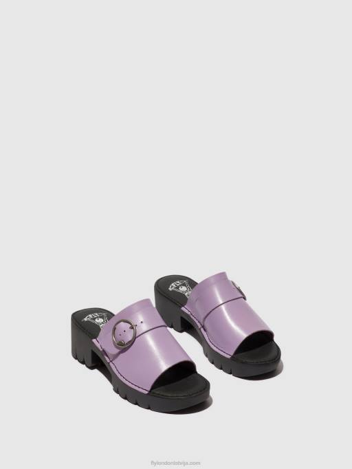 lv Fly London sievietes sprādzes mūļi eple519 violets 80JP371