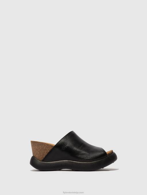 lv Fly London sievietes uzvelkami mūļi gino966 melns 80JP366