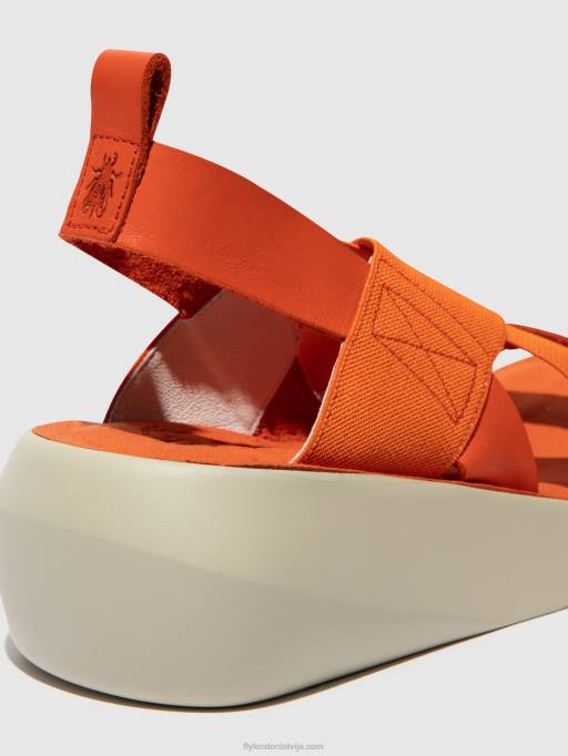 lv Fly London sievietes crossover sandales baji848 koraļļi 80JP590
