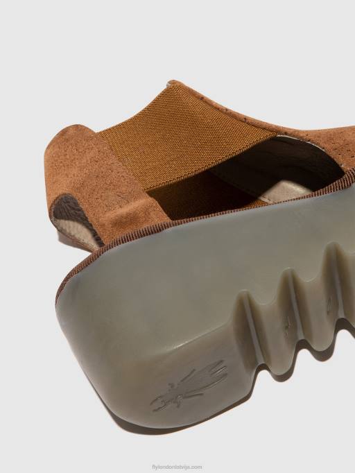 lv Fly London sievietes elastīgās sandales biga412 konjaks 80JP479