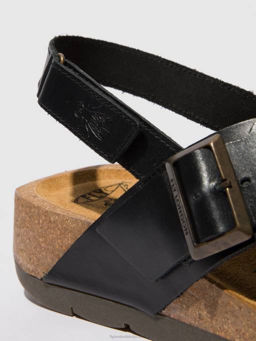 lv Fly London sievietes krosovera sandales chlo852 melns 80JP588