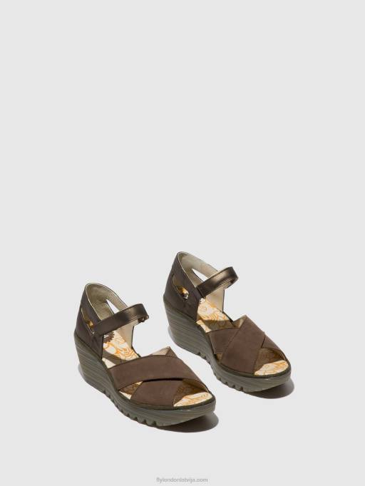 lv Fly London sievietes potītes siksnu sandales yent365 alvas 80JP509