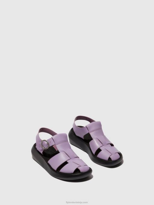 lv Fly London sievietes siksnu sandales bawe842 violets 80JP429