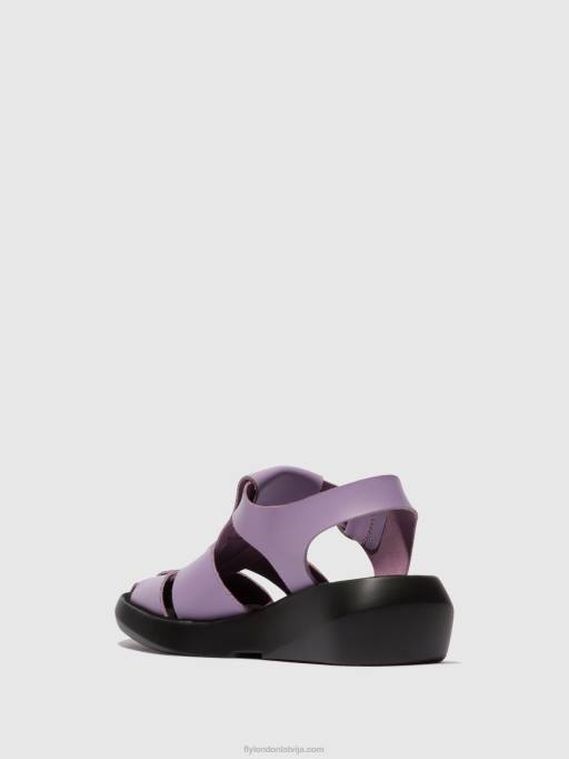 lv Fly London sievietes siksnu sandales bawe842 violets 80JP429
