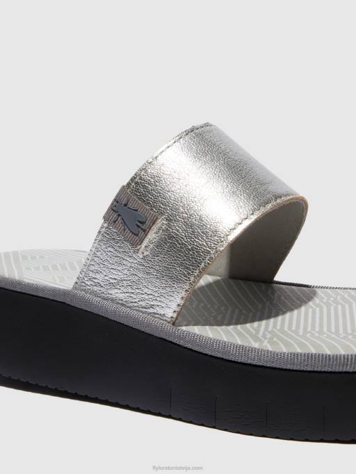 lv Fly London sievietes siksnu sandales chev316 idra sudrabs 80JP601