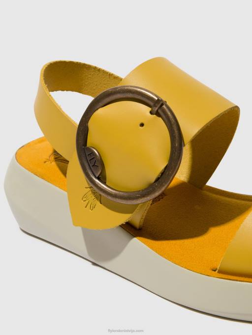 lv Fly London sievietes sling-back sandales bani739 sinepes 80JP469