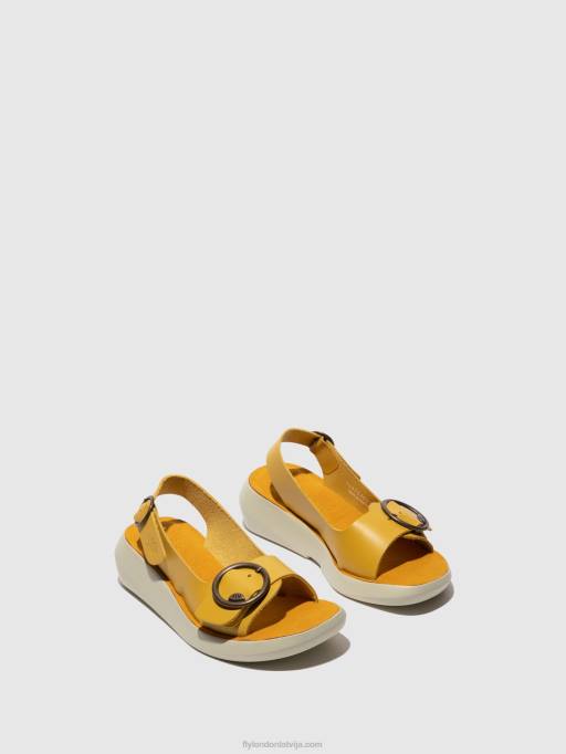lv Fly London sievietes sling-back sandales berk754 sinepes 80JP465