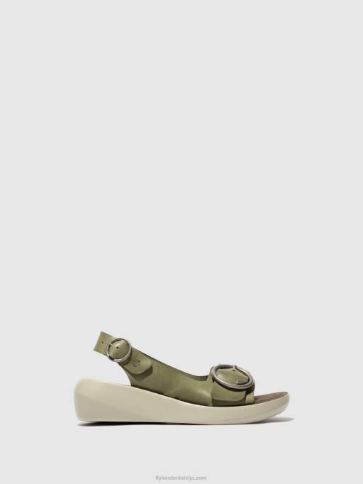 lv Fly London sievietes sling-back sandales berk754 smogs 80JP586
