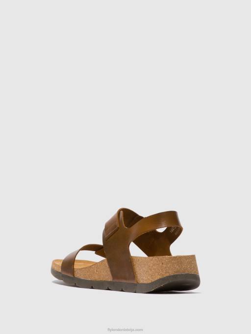 lv Fly London sievietes sling-back sandales ceke722 kamielis 80JP583