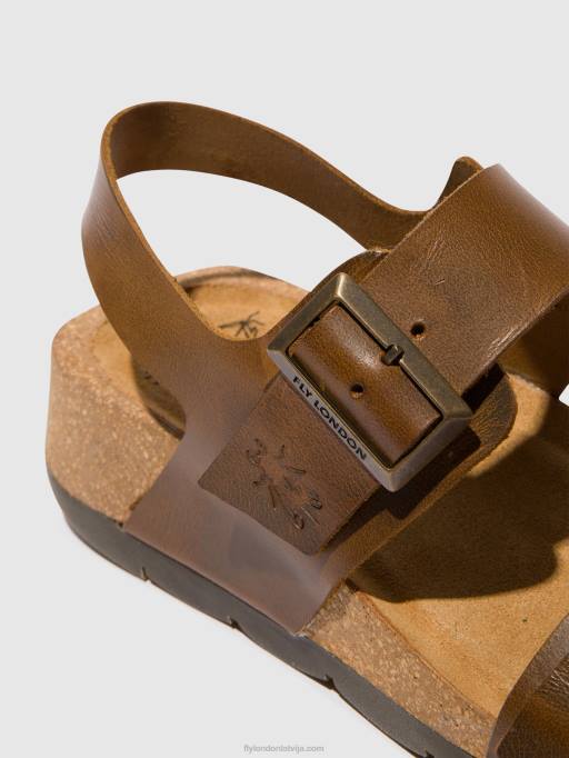 lv Fly London sievietes sling-back sandales ceke722 kamielis 80JP583