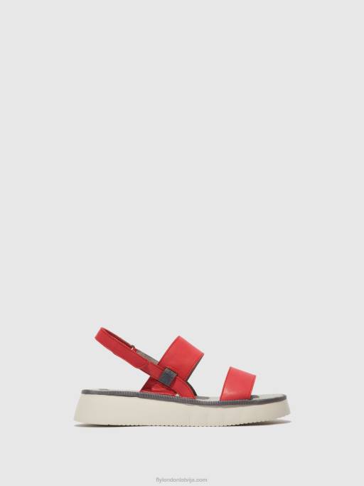 lv Fly London sievietes sling-back sandales cura318 aveņu 80JP462