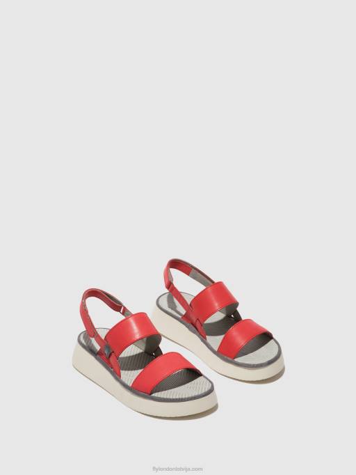 lv Fly London sievietes sling-back sandales cura318 aveņu 80JP462
