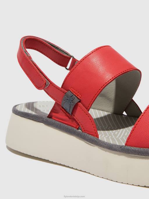 lv Fly London sievietes sling-back sandales cura318 aveņu 80JP462