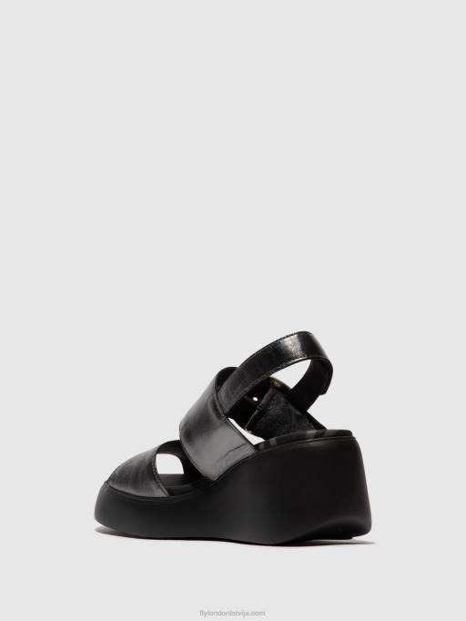 lv Fly London sievietes sling-back sandales digo939 grafīts 80JP455