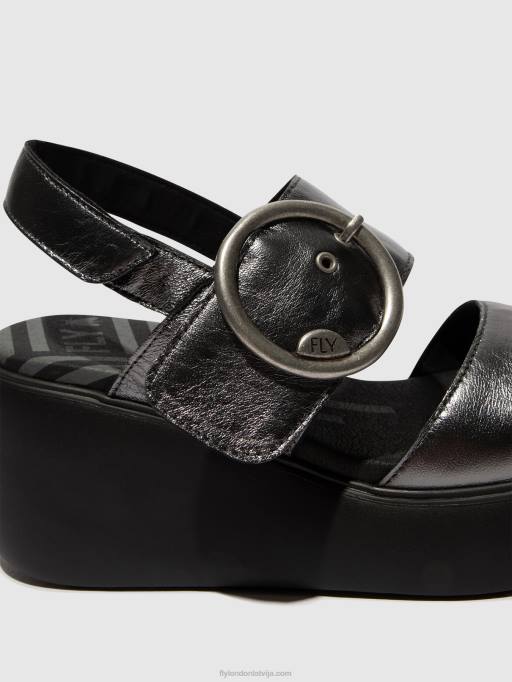 lv Fly London sievietes sling-back sandales digo939 grafīts 80JP455