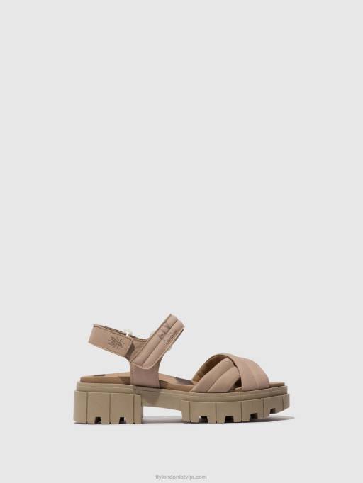 lv Fly London sievietes sling-back sandales jada854 betons 80JP545