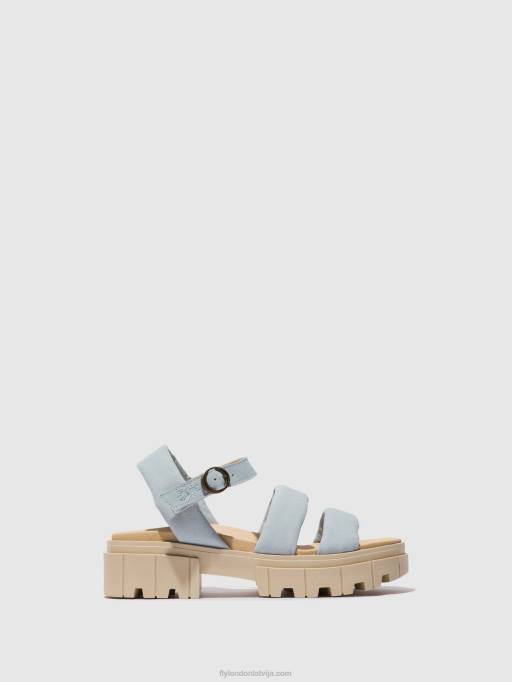 lv Fly London sievietes sling-back sandales jela864 debesu zils 80JP544