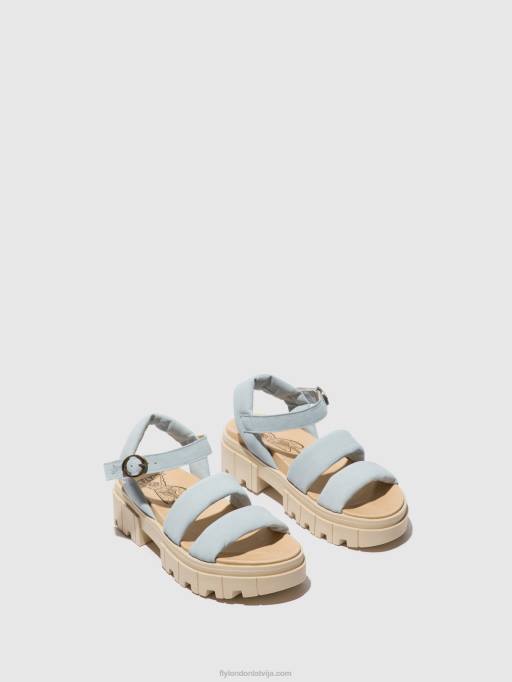 lv Fly London sievietes sling-back sandales jela864 debesu zils 80JP544