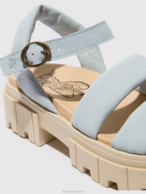 lv Fly London sievietes sling-back sandales jela864 debesu zils 80JP544