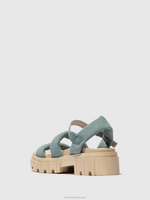 lv Fly London sievietes sling-back sandales jela864 gaiši zils 80JP548