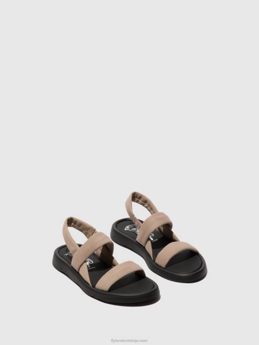 lv Fly London sievietes sling-back sandales tera873 betons 80JP539