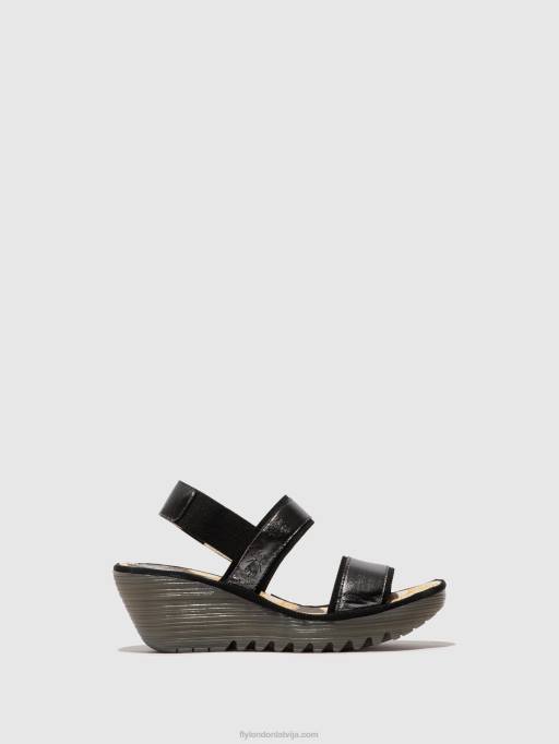 lv Fly London sievietes sling-back sandales yaco416 grafīts 80JP441