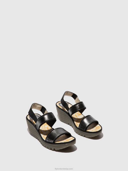 lv Fly London sievietes sling-back sandales yaco416 grafīts 80JP441