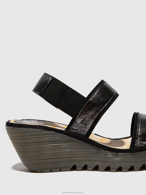 lv Fly London sievietes sling-back sandales yaco416 grafīts 80JP441