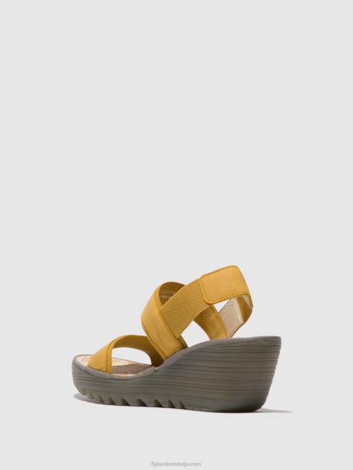 lv Fly London sievietes sling-back sandales yaco416 kamene 80JP440