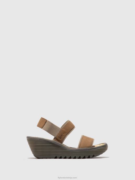 lv Fly London sievietes sling-back sandales yaco416 smiltis 80JP431