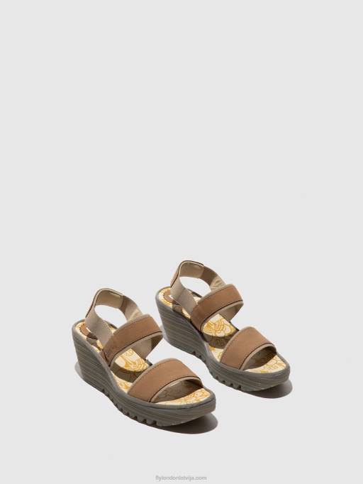 lv Fly London sievietes sling-back sandales yaco416 smiltis 80JP431