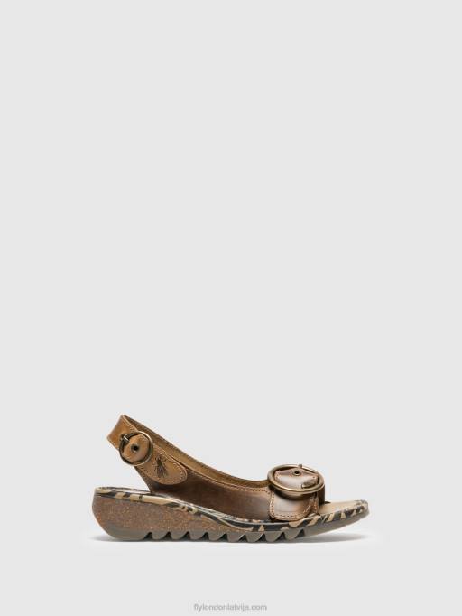 lv Fly London sievietes sprādzes sandales Peru 80JP528