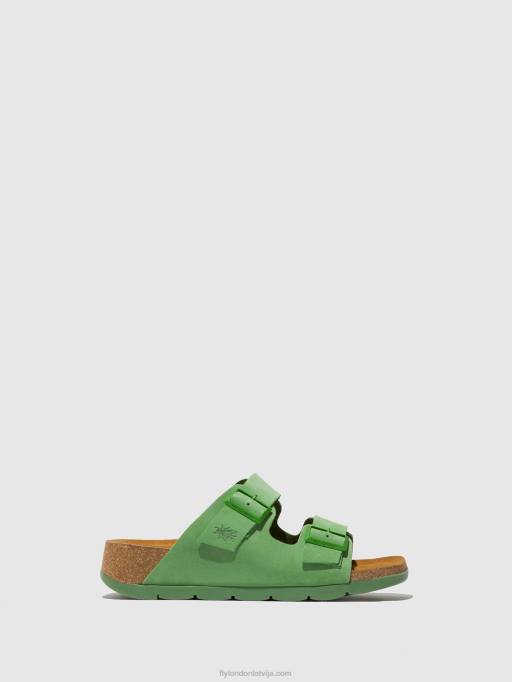 lv Fly London sievietes sprādzes sandales caja721 Laima zaļš 80JP527