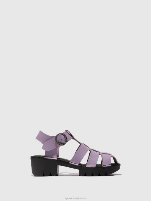 lv Fly London sievietes t-siksnu sandales emme511 violets 80JP407